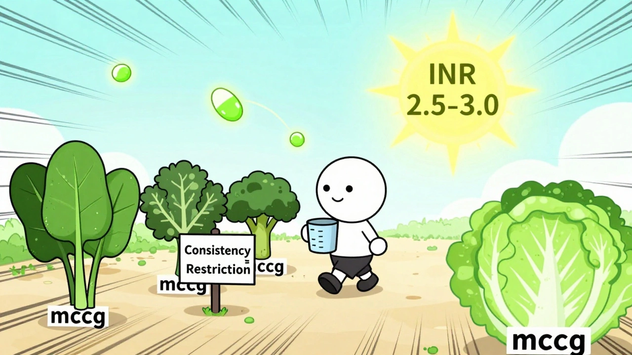 A symbolic figure walking a path of foods, guided by a sign that says &#039;Consistency &gt; Restriction&#039;.