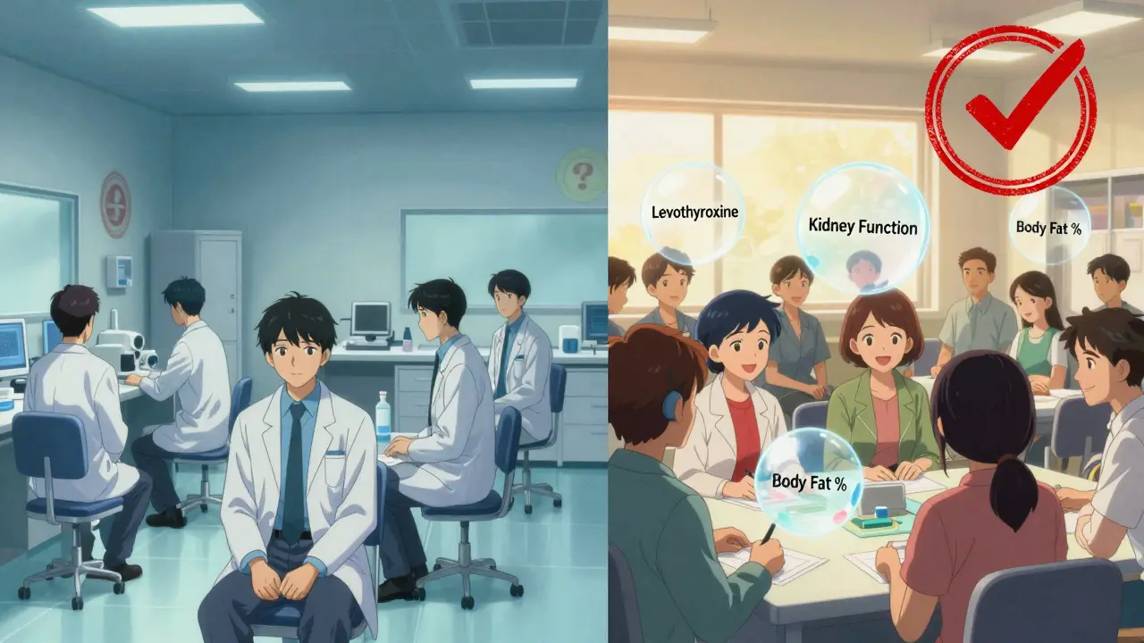 Contrast between outdated male-only drug trials and modern balanced bioequivalence studies