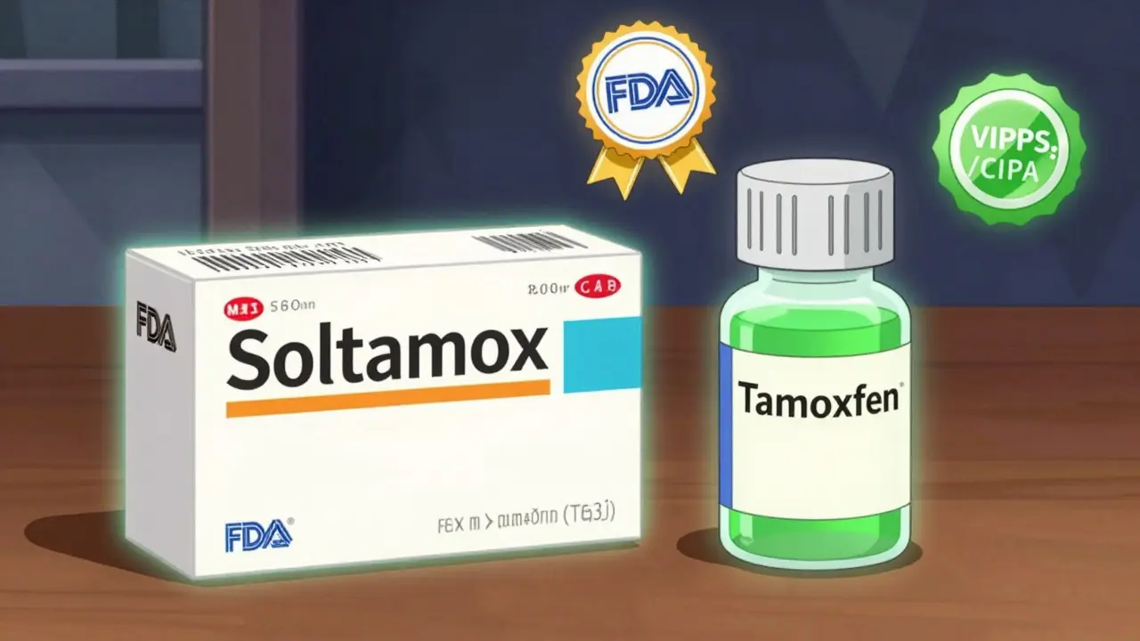 Comparison of brand name vs generic tamoxifen with safety glow